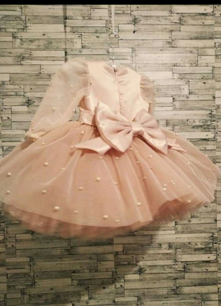 Платье Бусинка  детское нарядное от 1 года и больше