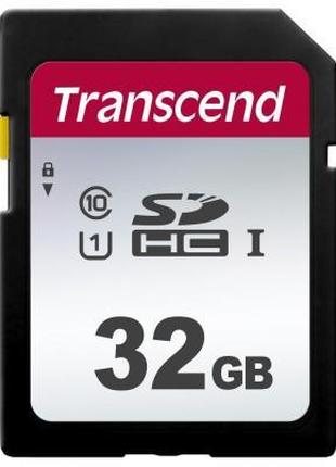 Карта памяти Transcend 32GB SDHC class 10 UHS-I U1 (TS32GSDC300S)