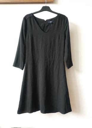 Женское короткое черное платье kiabi франция