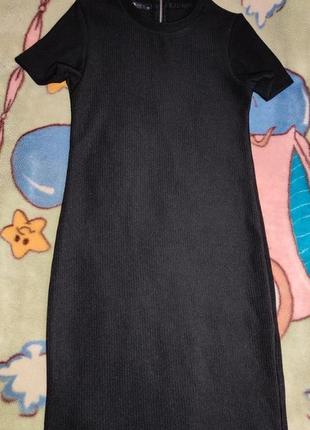 Чёрное платье для девочки oodji