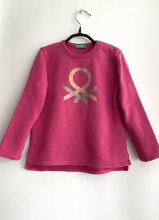 Детская хлопковая кофта / свитшот розового цвета