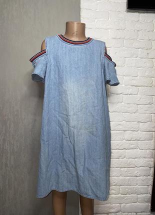 Платье платье джинсовое на девочку 12-14р tommy hilfiger