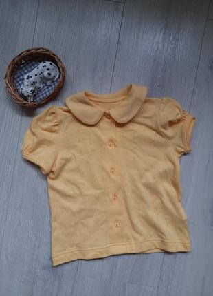 Блуза блузка рубашка футболка желтая marks&amp;spencer