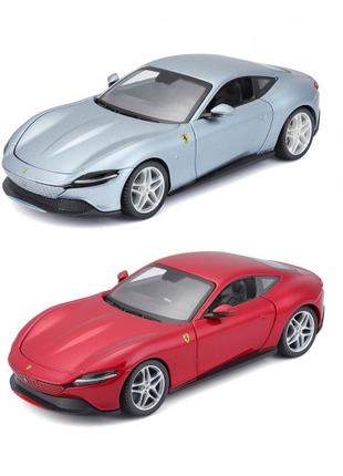 Автомодель - Ferrari Roma (ассорти серый металлик, красный мет...