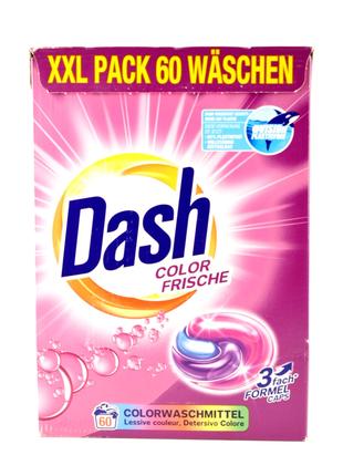 Капсулы для стирки цветного белья Dash Color Frische 60 капсул...