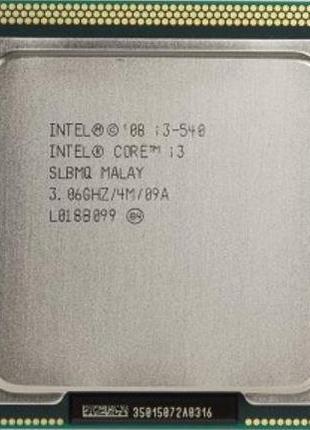 Процессор Intel Core i3 540 3.06GHz/4M/2.5GT/s (SLBMQ) s1156, ...