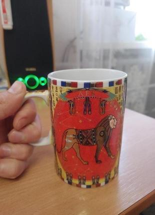 Чашка с принтом знак зодиака Лев