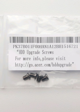 Комплект запчастин для апгрейда Acer HDD Upgrade Screws