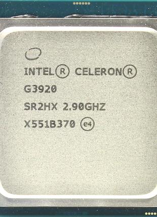 Процессор Intel Celeron G3920 2.90GHz/2Mb/8GT/s (SR2HX) s1151,...
