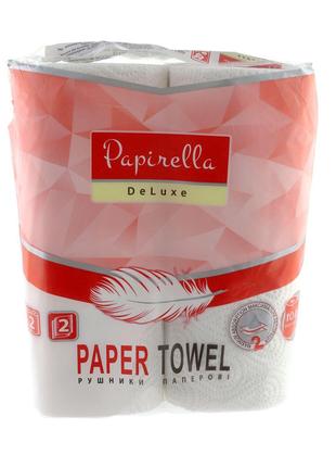 Набор полотенец бумажный Papirella Deluxe RED 100 отрывов 2 сл...