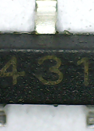 Регулюючий стабілітрон TL431 маркування 431 SOT-23, smd - 1лот 10