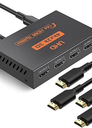 Спліттер HDMI Splitter UHD 4Kx2K 3D 1x4 HDMI Splitter