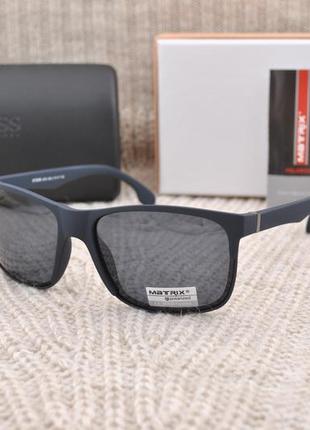 Фирменные солнцезащитные матовые очки matrix polarized mt8596