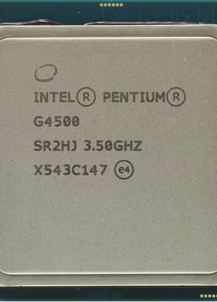 Процессор Intel Pentium G4500 3.50GHz/3Mb/8GT/s (SR2HJ) s1151,...