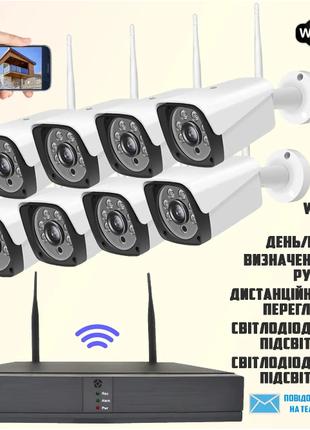 Комплект видеонаблюдения на 8 камер WiFi DVR KIT 6678