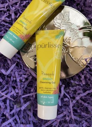 Ананасовый гель для умывания purlisse beauty pineapple bright ...