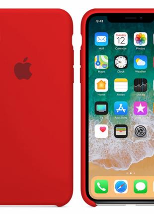 Чехол Silicone case для iPhone XR red