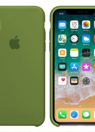 Чехол Silicone case для iPhone XR green