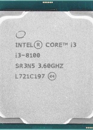 Процессор Intel Core i3-8100 3.60GHz/6MB/8GT/s (SR3N5) s1151, ...