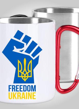 Кружка з карабіном термо "свободная украина - freedom ukraine"...