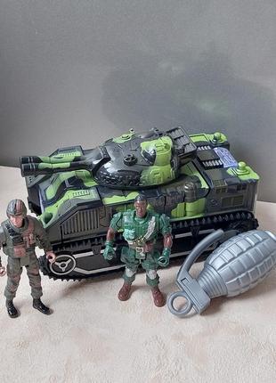 Игрушечный набор военной техники,танк трансформер