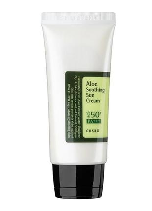 Сонцезахисний крем з алое cosrx aloe soothing sun cream spf50+...