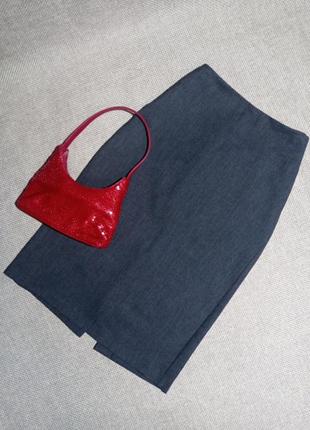 Меди юбка карандаш,щитная ткань в мелкую елку