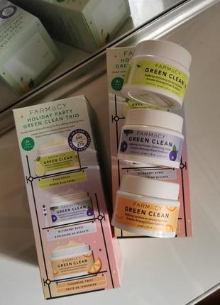 Гідрофільні бальзами farmacy holiday party green clean trio ba...