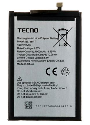 Аккумулятор для Tecno Spark 6 Go (KE5j,KE5k) 4900 mAh (BL-49FT)