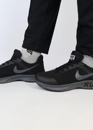 Літні кросівки чоловічі текстиль чорні з сірим nike vaporfly 3...