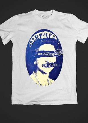 Футболка youstyle god save the queen 0353 m white