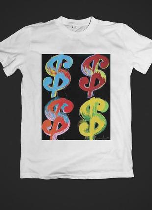 Футболка youstyle andy warhol dollars 0195 xxl white