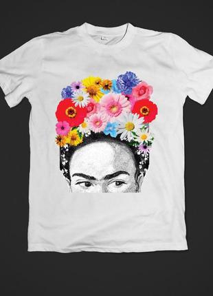 Футболка youstyle frida flowers 0297 m white