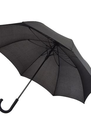 Зонт-трость полуавтомат черный supreme