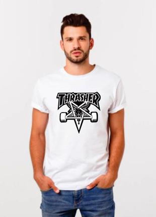 Футболка youstyle thrasher 0260 l white