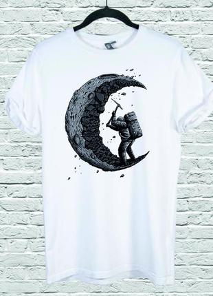 Футболка youstyle digging the moon 0044 xxl white