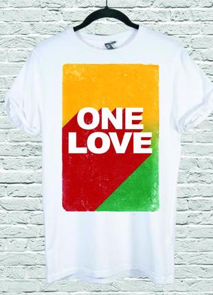 Футболка youstyle one love 0169 s white