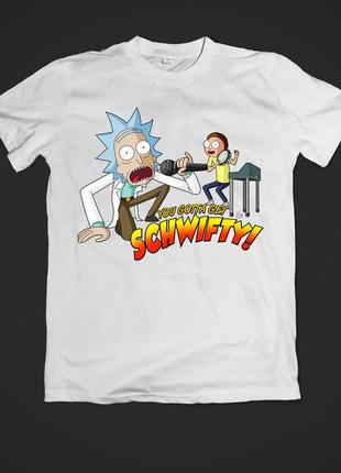 Футболка женская с принтом rick and morty