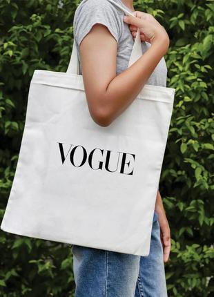 Женская сумка-шоппер с принтом vogue