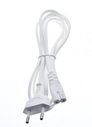 Сетевой кабель питания C7/C8 1.8м 2х0,75мм Белый (00291)