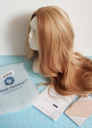 Женский длинный волнистый термо парик lange blond haircube