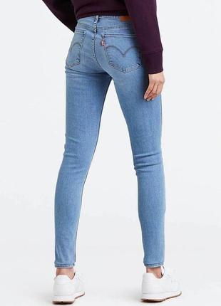 Женские голубые джинсы скинни узкачи американки стрейч низкая ...