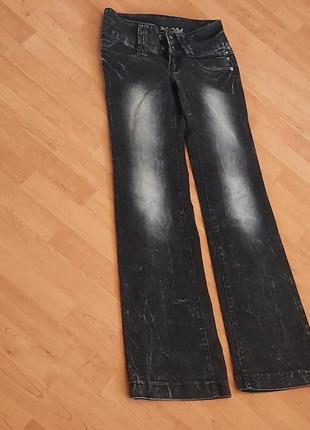 Черные джинсы клеш beautiful 25-26 размер