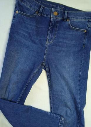Женские джинсы цвет темно-синий. бренд oasis размер м - l. джи...