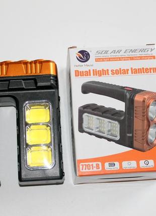 Ліхтарик ручний акумуляторний на сонячній батареї з функцією p...