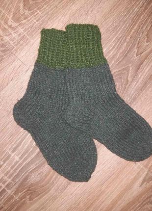 Дитячі теплі шерстяні в'язані шкарпетки