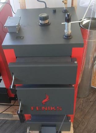 Feniks твердотопливный котел длительного горения с автоматикой