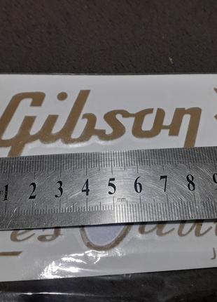 Логотип деколь 85*41 мм Gibson Les Paul LP SG ES logo лого НАК...