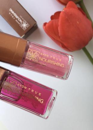 2 Олійки для губ «живлення та колір» 7 мл avon true nourishing li