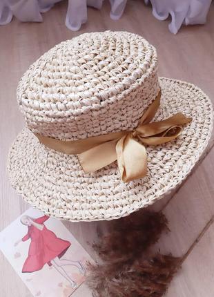 Шляпа шляпка соломенная панама канотье